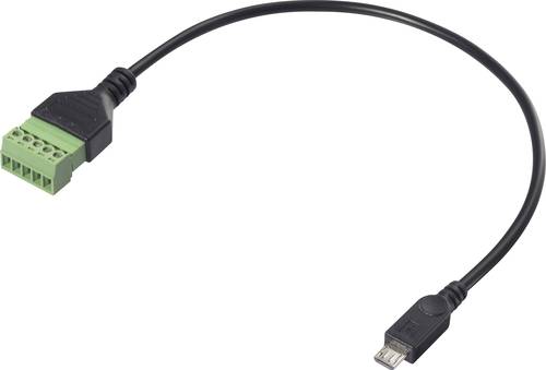 Renkforce USB 2.0 Adapterkabel [1x USB 2.0 Stecker Micro-B - 1x Klemmanschluss] RF-6443956 30 cm PV