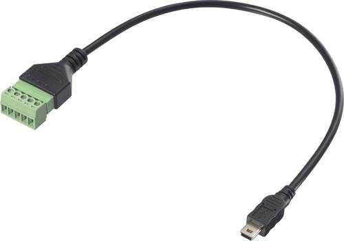 Renkforce USB 2.0 Adapterkabel [1x USB 2.0 Stecker Mini-B - 1x Klemmanschluss] RF-6443960 30 cm PVC