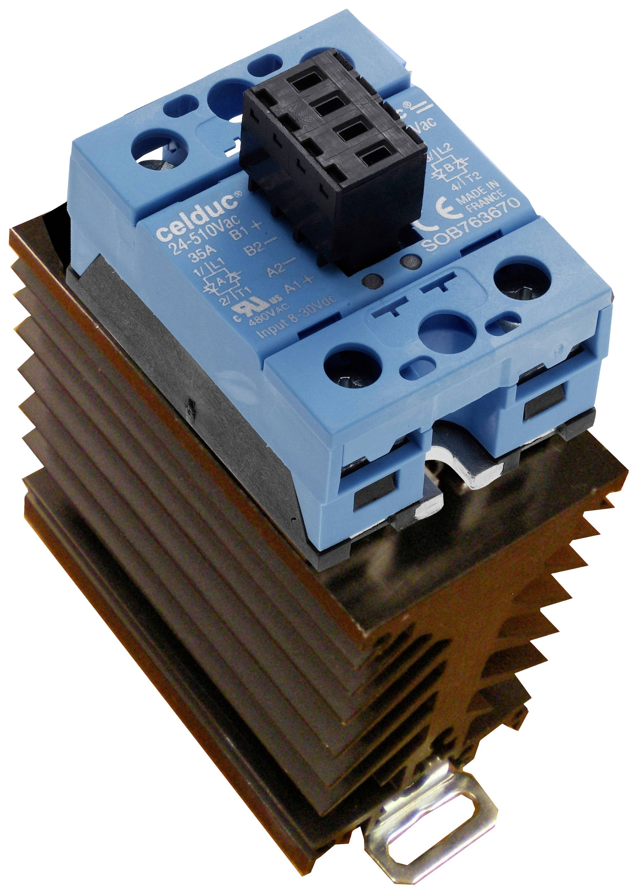 Celduc Halbleiterrelais SOB96366WF 15A Schaltspannung (max.): 600 V/AC