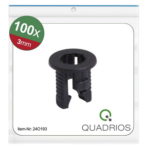Quadrios 24O193 24O193 LED-Fassung Kunststoff Passend für (LEDs) LED 3 mm