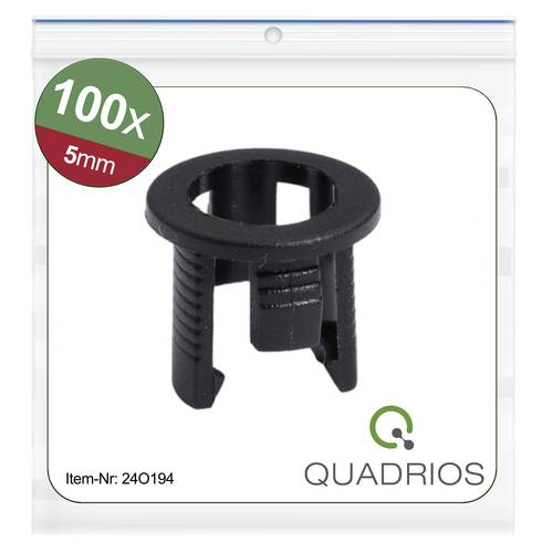 Quadrios 24O194 24O194 LED-Fassung Kunststoff Passend für (LEDs) LED 5 mm