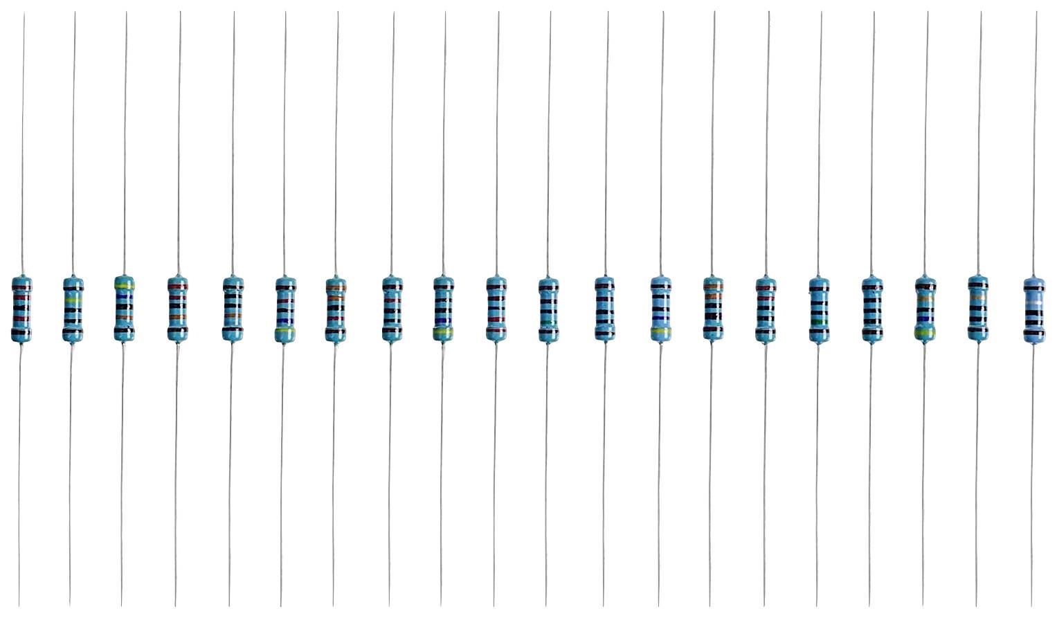 TRU COMPONENTS TC-12888480 T22P083 Metallschicht-Widerstand Sortiment axial bedrahtet 0.5W 1% 1000St.