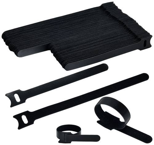 TRU COMPONENTS T24CA059 Klettkabelbinder zum Bündeln Haft- und Flauschteil (L x B) 150, 200 mm, mm