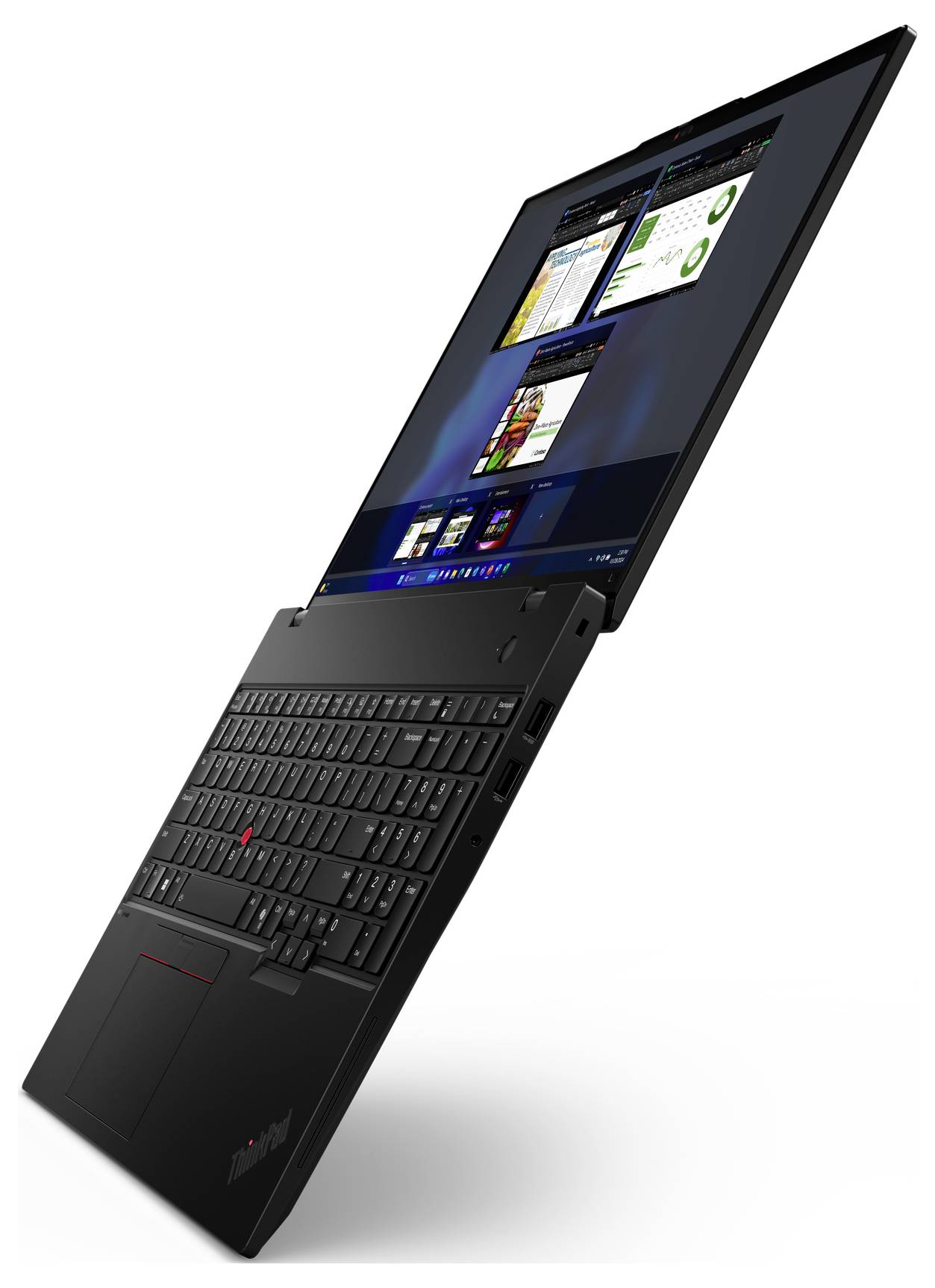 Lenovo Notebook ThinkPad L16 Gen 1 (Intel) 40.6 cm (16 Zoll) Full-HD+ Intel® Core™ Ultra 7 155U 512 GB SSD Deutsch, QWERTZ Schwarz 21L300