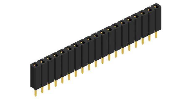 Fischer Elektronik Buchsenleiste (Standard) Anzahl Reihen: 1 10025451 10St.