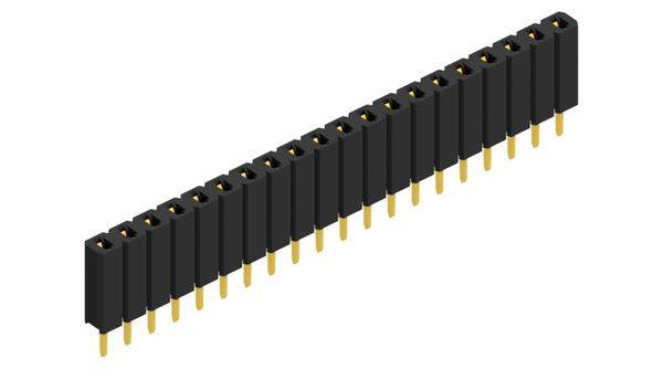 Fischer Elektronik Buchsenleiste (Standard) Anzahl Reihen: 1 10025453 10St.