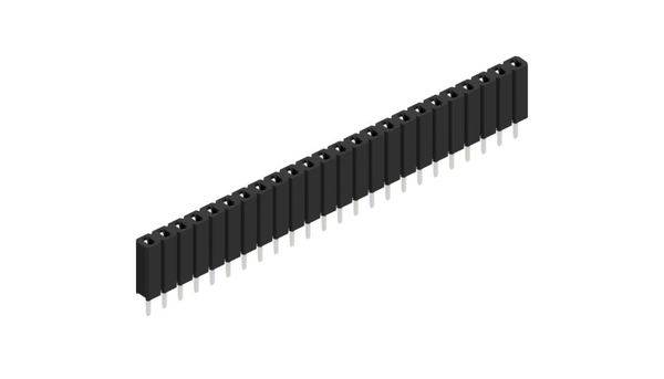 Fischer Elektronik Buchsenleiste (Standard) Anzahl Reihen: 1 10025462 10St.