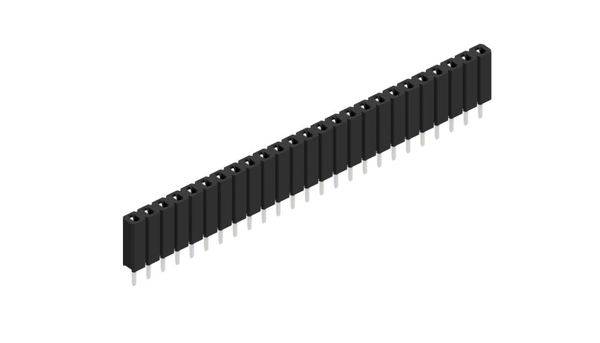 Fischer Elektronik Buchsenleiste (Standard) Anzahl Reihen: 1 10025464 10St.