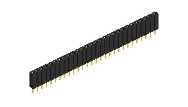 Fischer Elektronik Buchsenleiste (Standard) Anzahl Reihen: 1 10025469 10St.