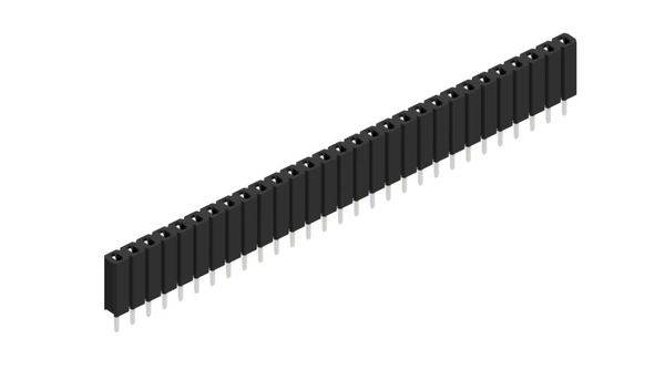 Fischer Elektronik Buchsenleiste (Standard) Anzahl Reihen: 1 10025472 10St.
