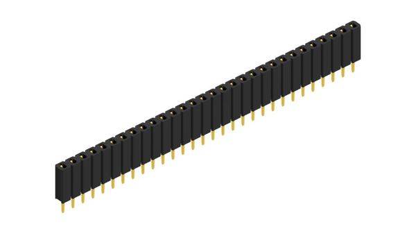 Fischer Elektronik Buchsenleiste (Standard) Anzahl Reihen: 1 10025473 10St.