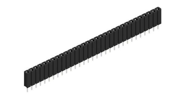 Fischer Elektronik Buchsenleiste (Standard) Anzahl Reihen: 1 10025476 10St.