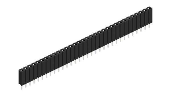Fischer Elektronik Buchsenleiste (Standard) Anzahl Reihen: 1 10025478 10St.