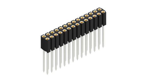 Fischer Elektronik Buchsenleiste (Präzision) Anzahl Reihen: 2 10025500 10St.