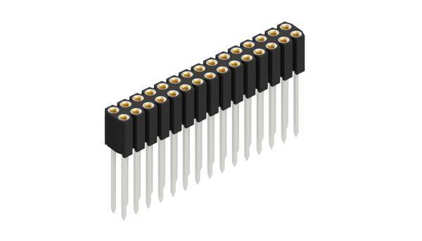 Fischer Elektronik Buchsenleiste (Präzision) Anzahl Reihen: 2 10025501 10St.