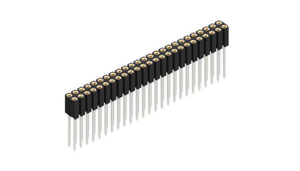 Fischer Elektronik Buchsenleiste (Präzision) Anzahl Reihen: 2 10025511 10St.