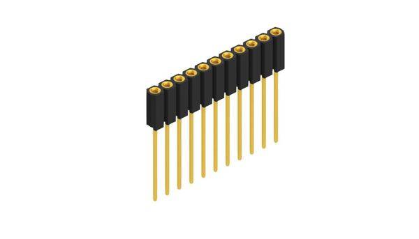 Fischer Elektronik Buchsenleiste (Präzision) Anzahl Reihen: 1 10025818 10St.