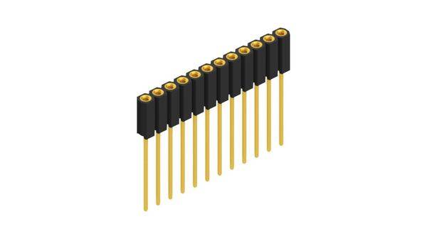 Fischer Elektronik Buchsenleiste (Präzision) Anzahl Reihen: 1 10025819 10St.