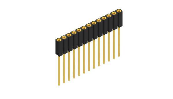 Fischer Elektronik Buchsenleiste (Präzision) Anzahl Reihen: 1 10025820 10St.
