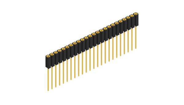 Fischer Elektronik Buchsenleiste (Präzision) Anzahl Reihen: 1 10068618 10St.