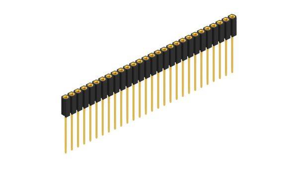 Fischer Elektronik Buchsenleiste (Präzision) Anzahl Reihen: 1 10025831 10St.