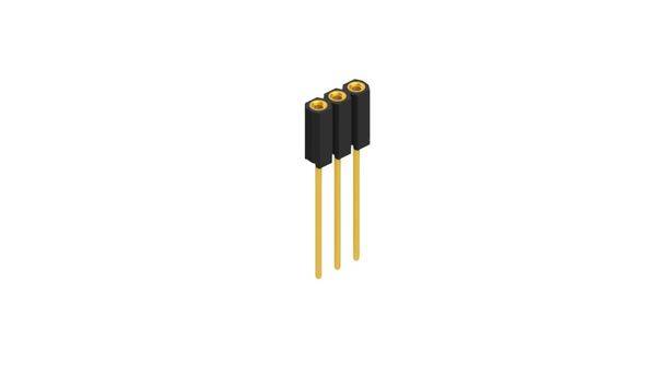 Fischer Elektronik Buchsenleiste (Präzision) Anzahl Reihen: 1 10025810 10St.