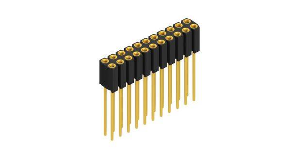 Fischer Elektronik Buchsenleiste (Präzision) Anzahl Reihen: 2 10025845 10St.