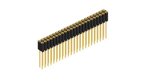 Fischer Elektronik Buchsenleiste (Präzision) Anzahl Reihen: 2 10025857 10St.