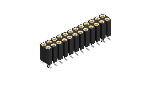 Fischer Elektronik Buchsenleiste (Präzision) Anzahl Reihen: 2 10026027 10St.