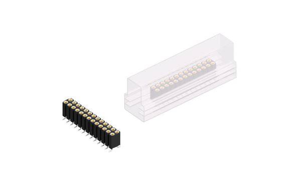 Fischer Elektronik Buchsenleiste (Präzision) Anzahl Reihen: 2 10026036 10St.