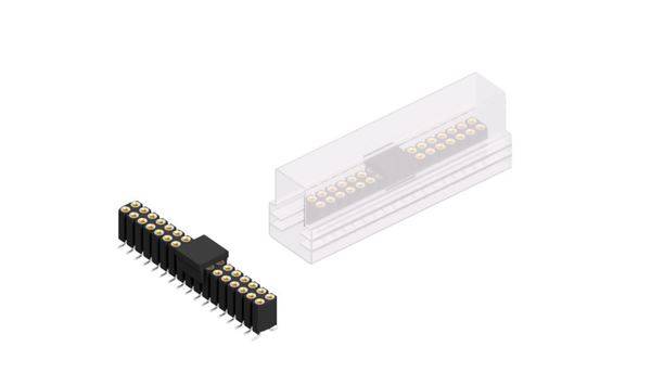 Fischer Elektronik Buchsenleiste (Präzision) Anzahl Reihen: 2 10026058 10St.