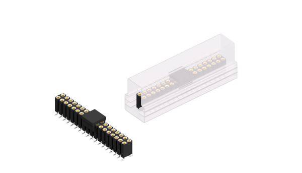 Fischer Elektronik Buchsenleiste (Präzision) Anzahl Reihen: 2 10026064 10St.