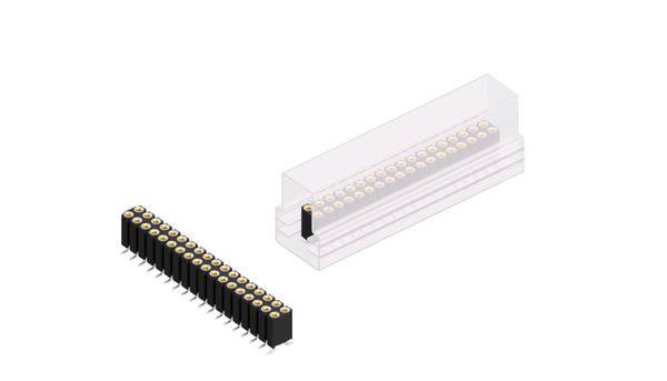 Fischer Elektronik Buchsenleiste (Präzision) Anzahl Reihen: 2 10026068 10St.