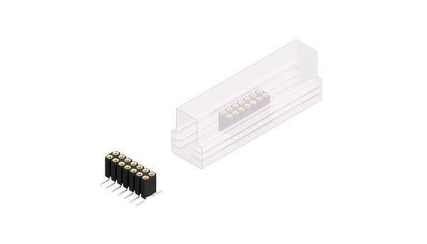 Fischer Elektronik Buchsenleiste (Präzision) Anzahl Reihen: 2 10026106 10St.