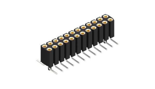 Fischer Elektronik Buchsenleiste (Präzision) Anzahl Reihen: 2 10026120 10St.