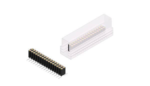 Fischer Elektronik Buchsenleiste (Präzision) Anzahl Reihen: 2 10026143 10St.