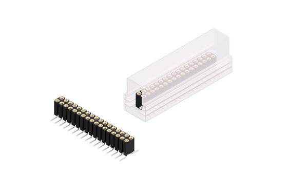 Fischer Elektronik Buchsenleiste (Präzision) Anzahl Reihen: 2 10026149 10St.