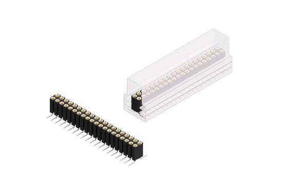 Fischer Elektronik Buchsenleiste (Präzision) Anzahl Reihen: 2 10026155 10St.