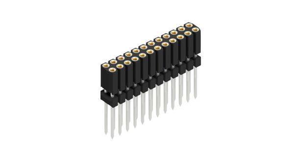 Fischer Elektronik Buchsenleiste (Präzision) Anzahl Reihen: 2 10026264 10St.