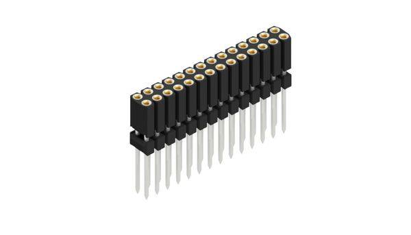 Fischer Elektronik Buchsenleiste (Präzision) Anzahl Reihen: 2 10026266 10St.