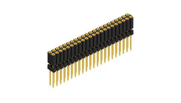 Fischer Elektronik Buchsenleiste (Präzision) Anzahl Reihen: 2 10026310 10St.