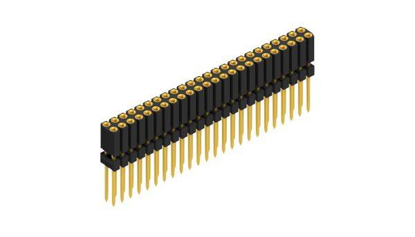 Fischer Elektronik Buchsenleiste (Präzision) Anzahl Reihen: 2 10026312 10St.
