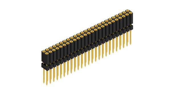 Fischer Elektronik Buchsenleiste (Präzision) Anzahl Reihen: 2 10026313 10St.