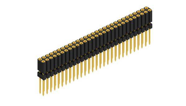 Fischer Elektronik Buchsenleiste (Präzision) Anzahl Reihen: 2 10026317 10St.