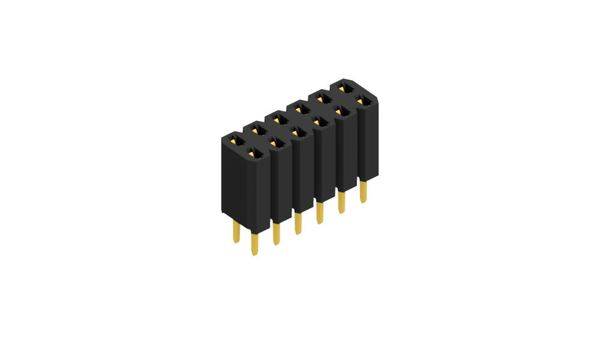 Fischer Elektronik Buchsenleiste (Standard) Anzahl Reihen: 2 10026336 10St.