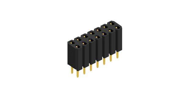 Fischer Elektronik Buchsenleiste (Standard) Anzahl Reihen: 2 10026338 10St.