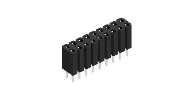 Fischer Elektronik Buchsenleiste (Standard) Anzahl Reihen: 2 10026343 10St.