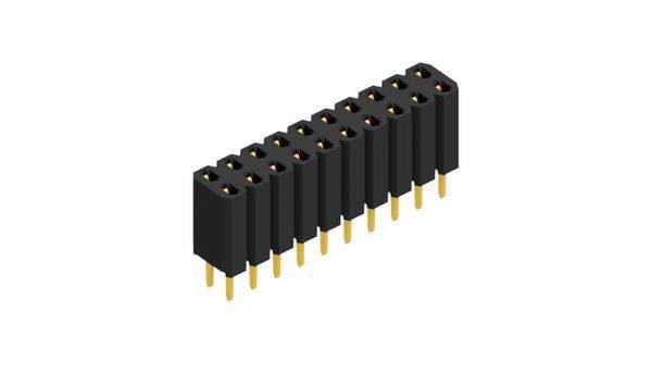 Fischer Elektronik Buchsenleiste (Standard) Anzahl Reihen: 2 10026344 10St.