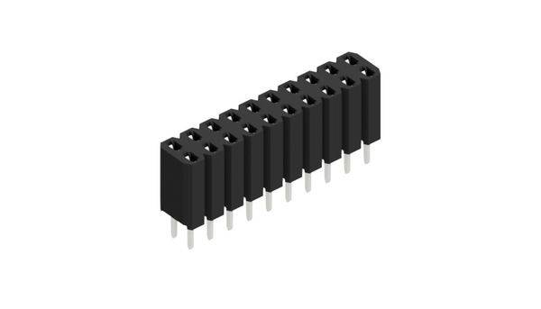 Fischer Elektronik Buchsenleiste (Standard) Anzahl Reihen: 2 10026345 10St.