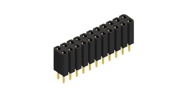 Fischer Elektronik Buchsenleiste (Standard) Anzahl Reihen: 2 10026346 10St.